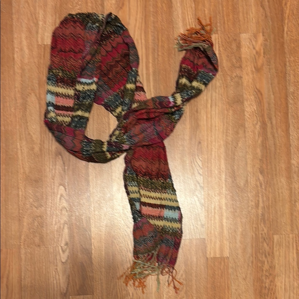 Colorful Knit Scarf - Picture 1 of 5